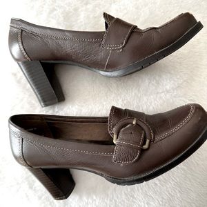 Bass heeled loafers - brown 7M